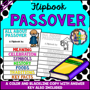 Preview of Passover Research Flipbook (All About Passover Facts & Activities)