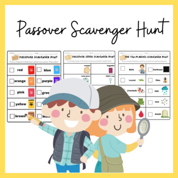 Preview of Passover Scavenger Hunt for Kids