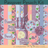 Passover or Pesach Clip Art, Elements, Background Papers