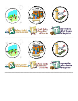 Preview of Passport Career Cluster Stamps