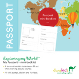 Passport / Mini-booklet – Great for Social Studies, Art, H