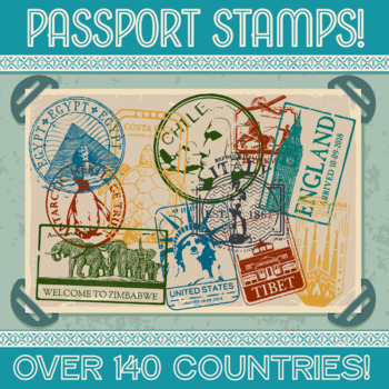 Preview of Passport Stamp Bundle - OVER 140 COUNTRIES!