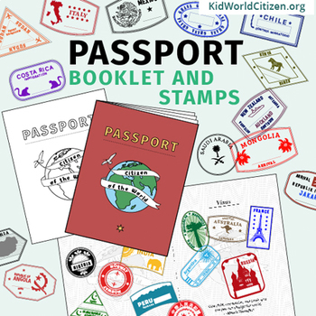 JOBLOT of 36 Kids Play Passport With Stickers & Stamp IDEAL FOR XMAS MARKET 