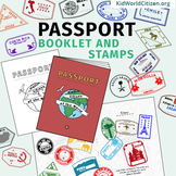 Passport Booklet & Stamps Growing Bundle: Around the World