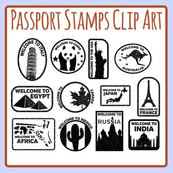 passport stamp clip art