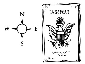 inside passport clipart