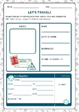 Passport and Boarding pass Fillable Worksheet