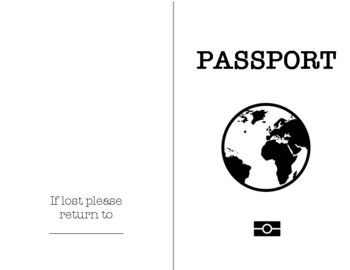 Preview of Passport- leadership journey