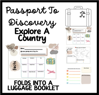 Preview of Passport to Discovery: Explore a Country | Foldable Luggage Booklet