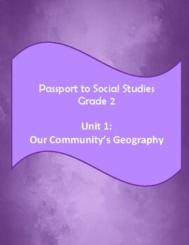 Preview of Passport to Social Studies Grade 2 Unit 1 Lesson Plans