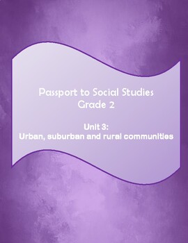 Preview of Passport to Social Studies Grade 2 Unit 3 Lesson Plans