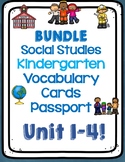Passport to Social Studies Kindergarten Vocabulary Bundle 