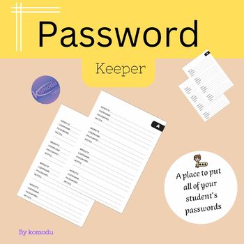 Preview of Password Book: with Alphabetical Tabs | Password Keeper Journal | Password Noteb
