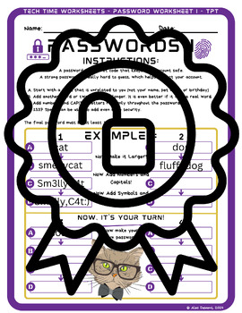 Preview of Password Worksheet I