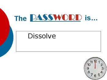 Password Review to Practice Vocabulary