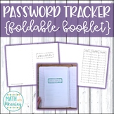 Password Tracker Foldable Booklet - Perfect for Interactiv