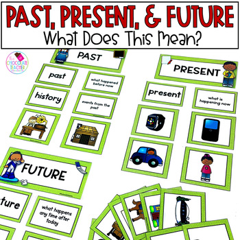 Preview of Social Studies Then and Now - Past Present Future - 1st Grade