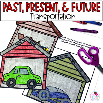 Preview of Social Studies Then and Now - Past Present Future - Transportation - 1st Grade