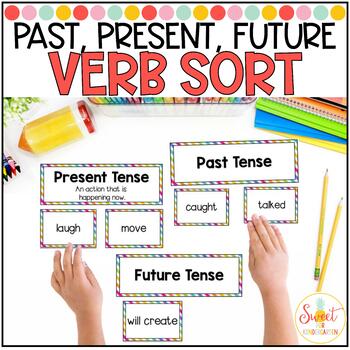 Preview of Past Present or Future Verb Tense Sort | Grammar Activity