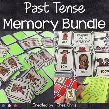 Preview of Simple Past Memory Game - Regular and Irregular verbs