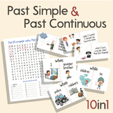Preview of Past Simple & Past Continuous/Conversation Cards/Regular Past Tense -d/-ed