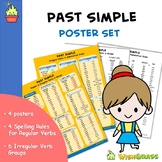 Past Simple Poster Set (Regular & Irregular Verbs in Group