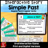 ESL ELL Past Simple Tense Game Interactive Story Regular a