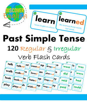 Preview of Past Simple Tense - Verb Flash Cards