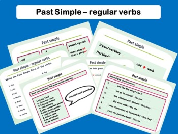 Preview of Past Simple -regular verbs