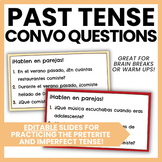 Past Tense Conversation Slides | Preterite & Imperfect Bel