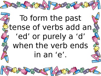 Preview of Past Tense Flash Cards