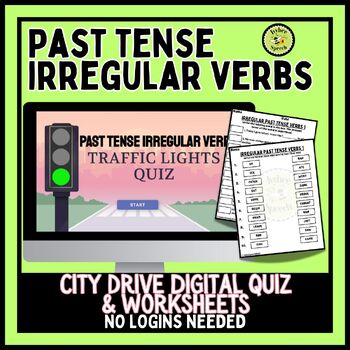 Preview of Past Tense Irregular Verbs Digital Activity and Printable Worksheets