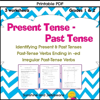 present tense past tense 3 verbs worksheets grades 1 2 great practice