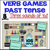 Verb Games - Regular Past Tense Verb Tense Activities for 