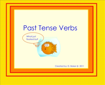 Preview of Past Tense Verbs Smartboard Lesson