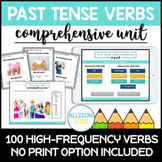 Past Tense Verbs Unit Speech Therapy | Printable and Digital
