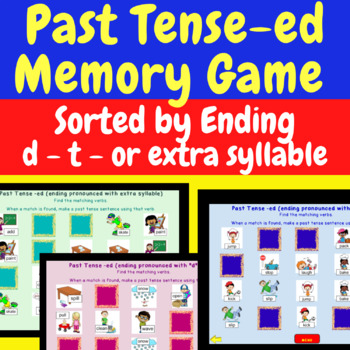PAST TENSE VERBS - memory cards - Teacher's Zone Blog - Teacher's Zone