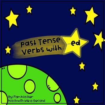 Preview of Past Tense Verbs -ed | Boom Cards