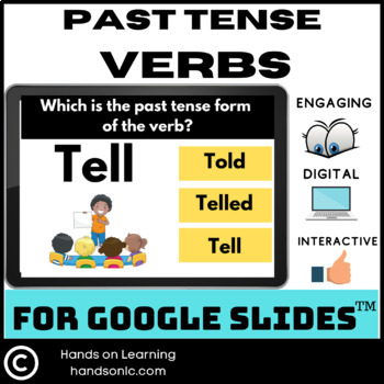Preview of Past Tense Verbs for Google Slides