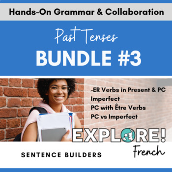 Preview of Past Tenses: Imparfait & Passé Composé French Hands-on activity -EDITABLE