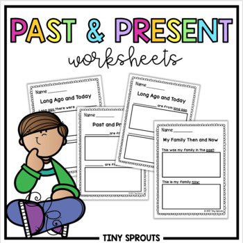 Preview of Past and Present Worksheets, Long Ago and Today, Social Studies Lessons