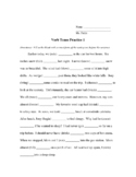 Past tense paragraph practice