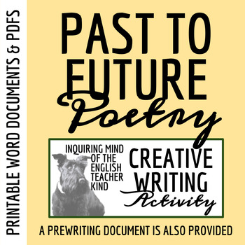 Preview of Past to Future Poem Template for High School Creative Writing (Printable)