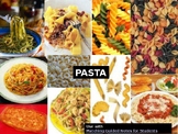 Pasta pptx with 3 embedded videos and student guided notes link
