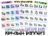 Pastel Alphabet Banner - ABC Banner - Cotton Candy DreamLand