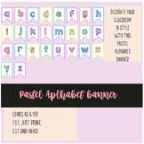 Pastel Alphabet banner - free!