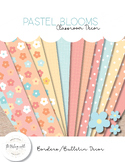 Pastel Blooms │ Classroom Decor │Bulletin Board Borders