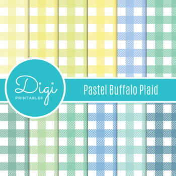 Christmas Plaid Digital Papers - Christmas Buffalo Check By gjsart