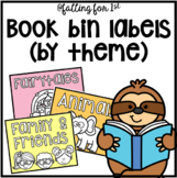 Pastel Classroom Library Book Bin Labels (by theme)