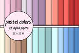 Pastel Colors Backgrouds, digital papers